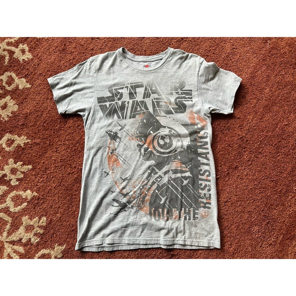 Disney Parks Star Wars JOIN THE RESISTANCE Rebel Symbol T Tee Shirt M Gray